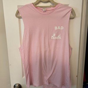 Rare Halsey Badlands Pink Muscle Tee